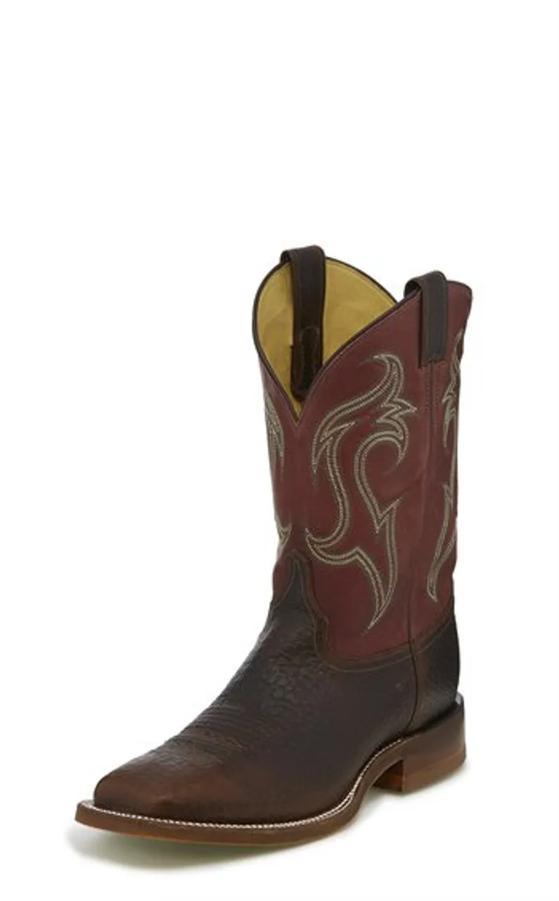 Justin Mens Boots BR5343 11 Bender" Whiskey