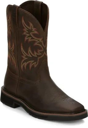 Justin Mens Boots SE4681 11 Driller" Dark Brown