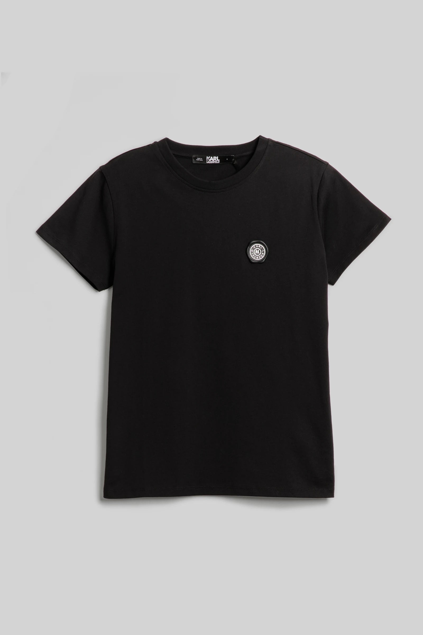 Karl Lagerfeld Wax Seal Logo T-Shirt - Black