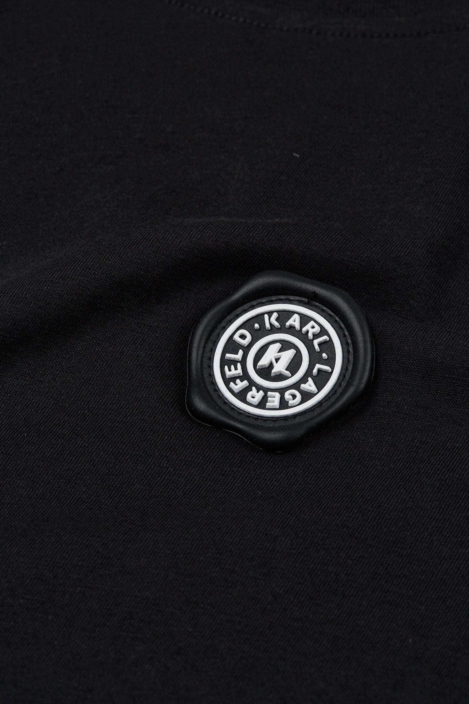 Karl Lagerfeld Wax Seal Logo T-Shirt - Black