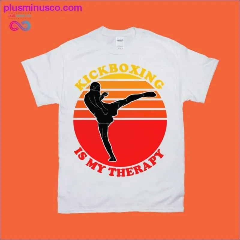 Kickboxing therapy | Retro sunset T-shirts