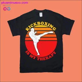 Kickboxing therapy | Retro sunset T-shirts