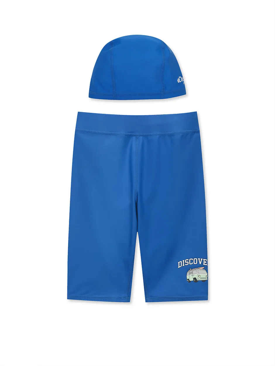 [KIDS] Water Leggings Set D.Cobalt Blue