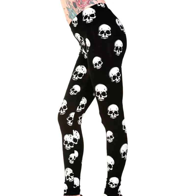 Leggings with skulls