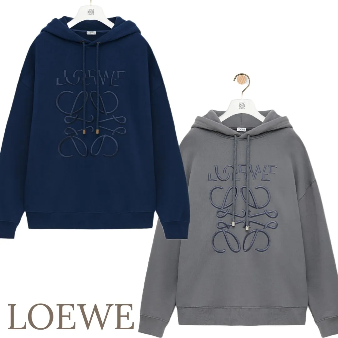 LOEWE | Unisex Hoodies | Plain Long Sleeves | Luxury Street Style - Google SEO result.