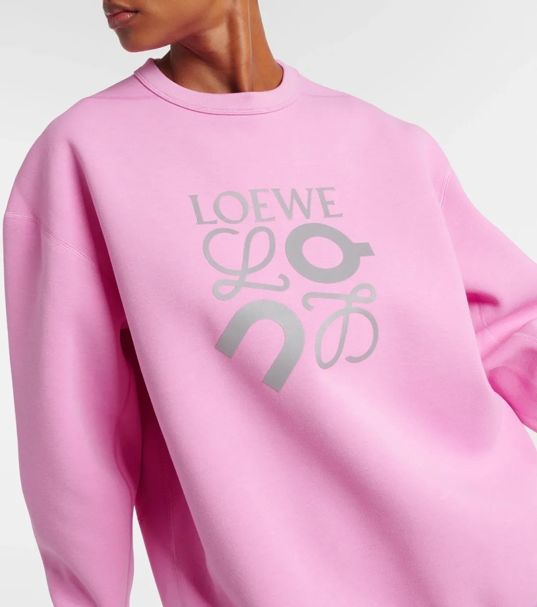 LOEWE | Unisex Street Style Long Sleeve Collaboration Shirt with Plain Logo