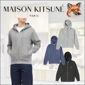 Maison Kitsune | Cotton Logo Unisex Long Sleeves with Animal Patterns