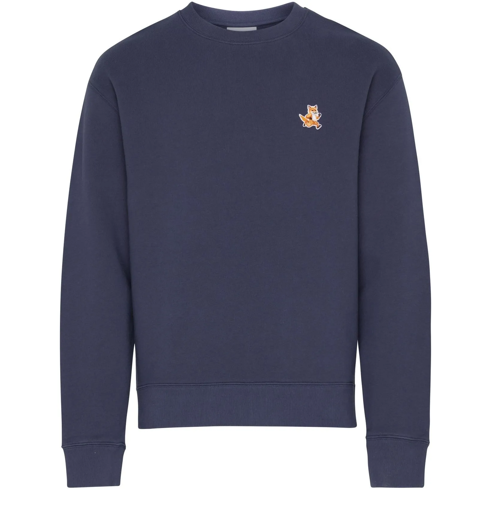 Maison Kitsune unisex long sleeves cotton logo - street style