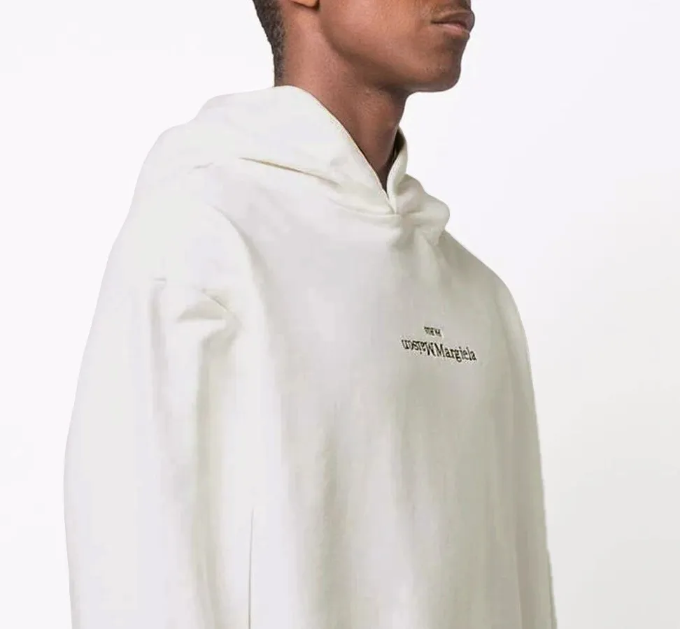 Maison Margiela Long Sleeves Unisex Hoodies - Plain Cotton Logo Designers