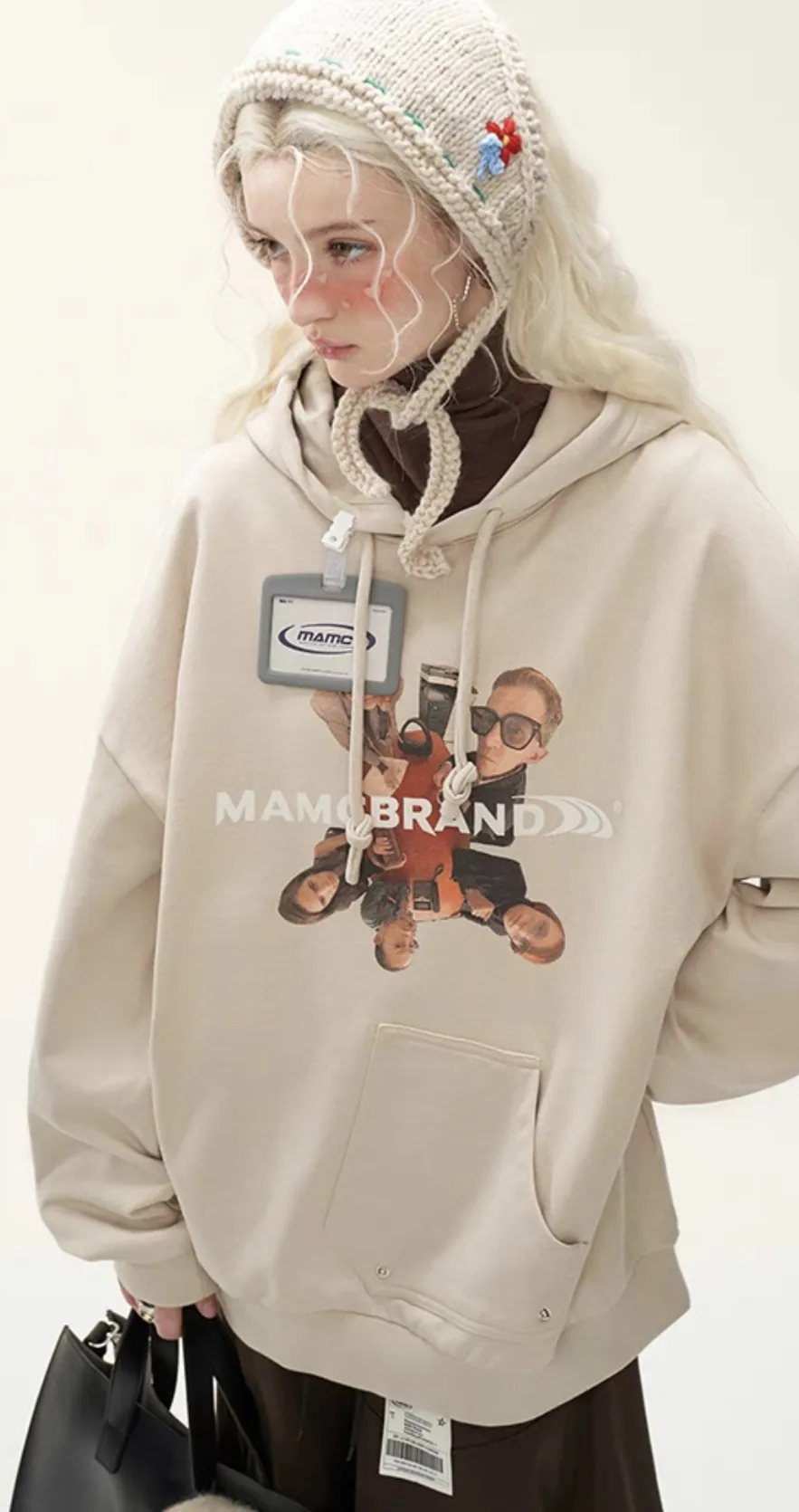 MAMC | Street Style Unisex Oversized Logo Hoodies