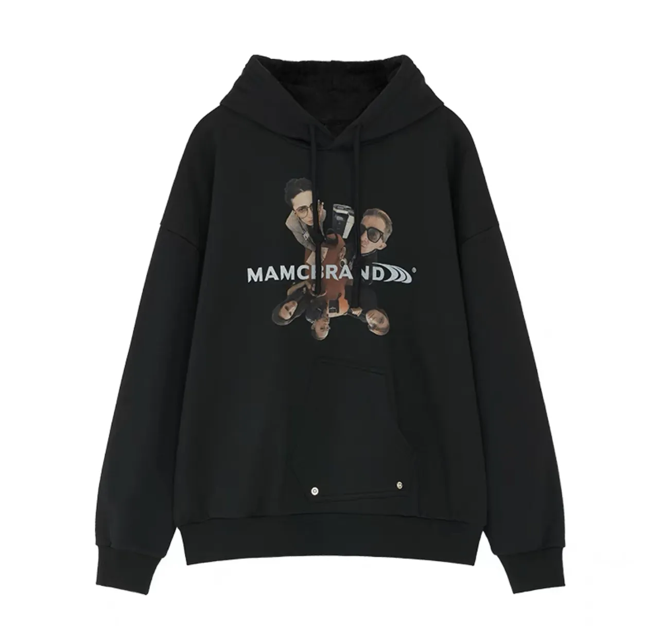 MAMC | Street Style Unisex Oversized Logo Hoodies