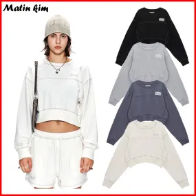 Matin Kim Hoodies & Sweatshirts for Unisex Street Style