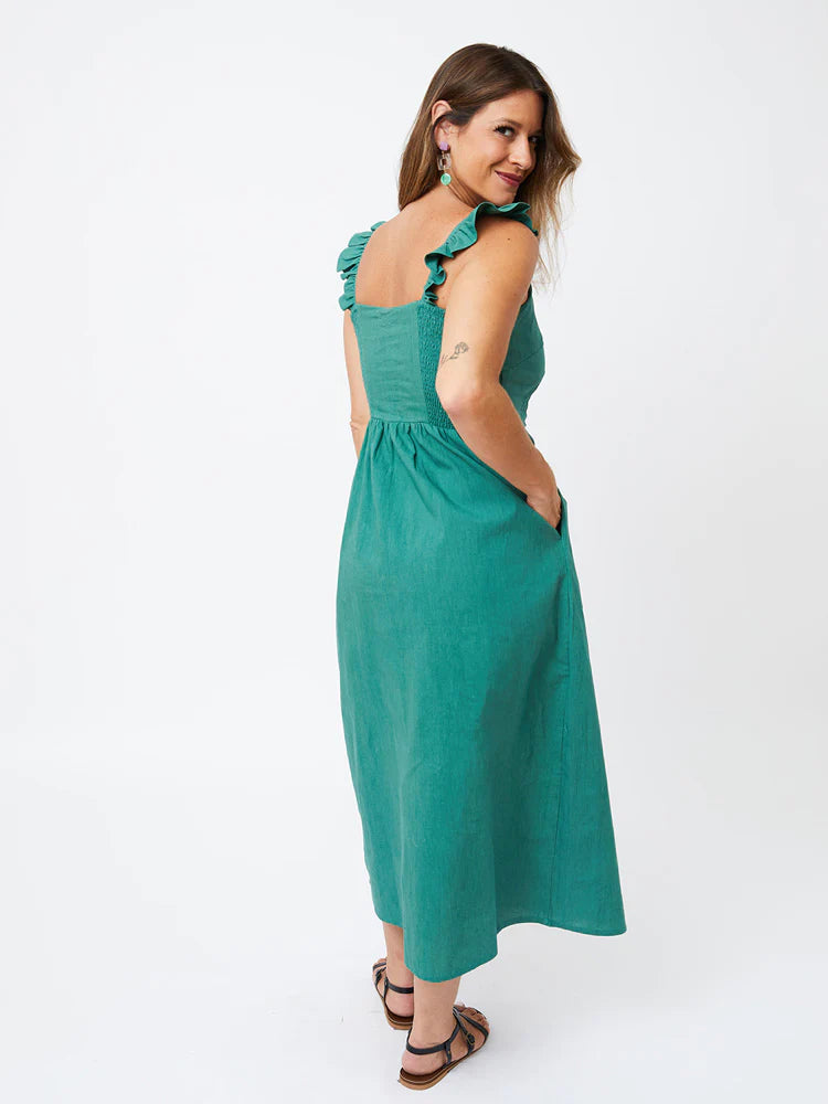 Maxi Dress with Ruffles