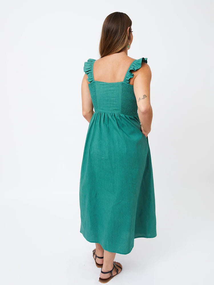 Maxi Dress with Ruffles