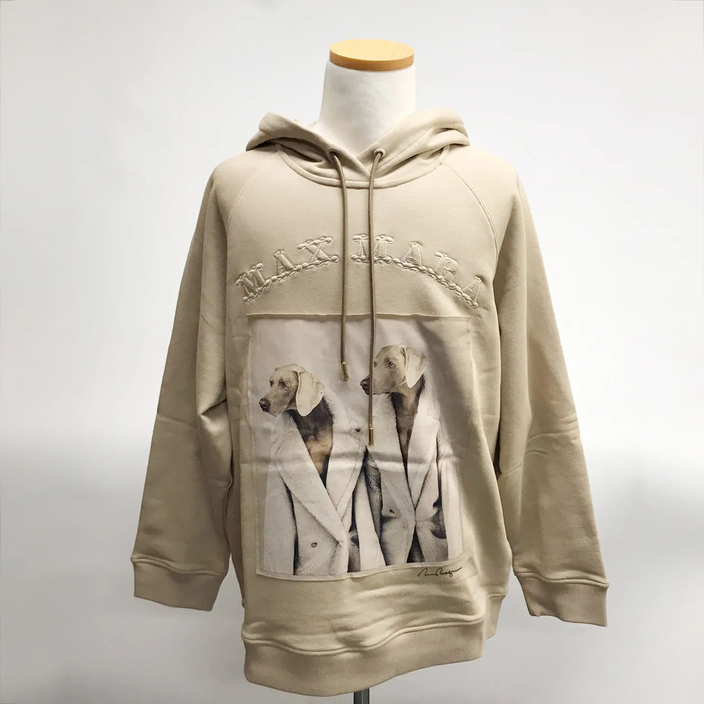 MaxMara Long Sleeves Cotton Logo Hoodies & Sweatshirts