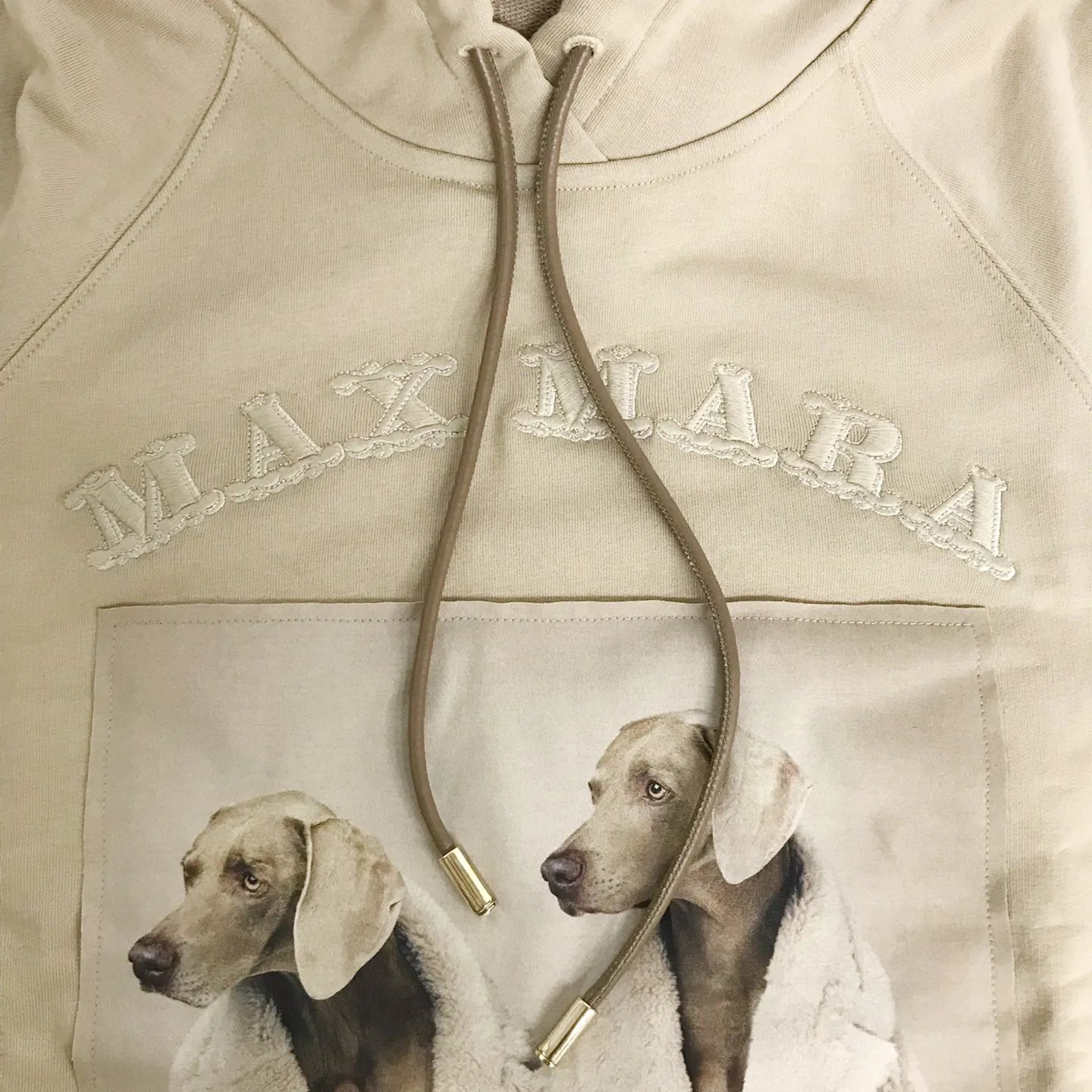 MaxMara Long Sleeves Cotton Logo Hoodies & Sweatshirts