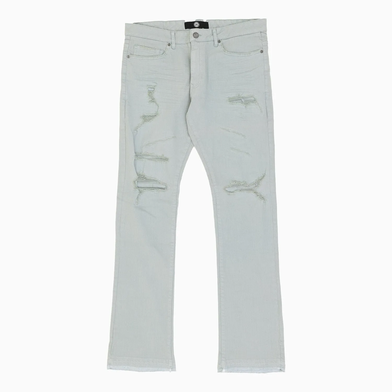 Men's Martin Distressed Slim Denim Pant | Stacked Fit