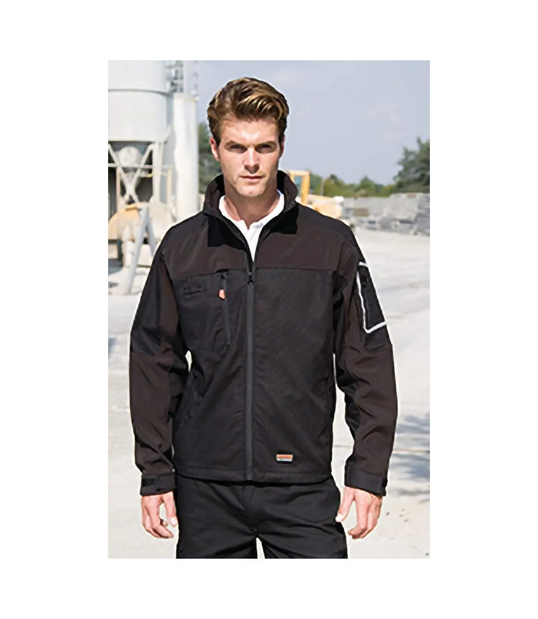 Mens sabre stretch work performance jacket black Result