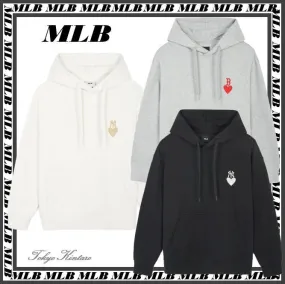 MLB Korea Street Style Long Sleeves Logo Hoodies & Sweatshirts