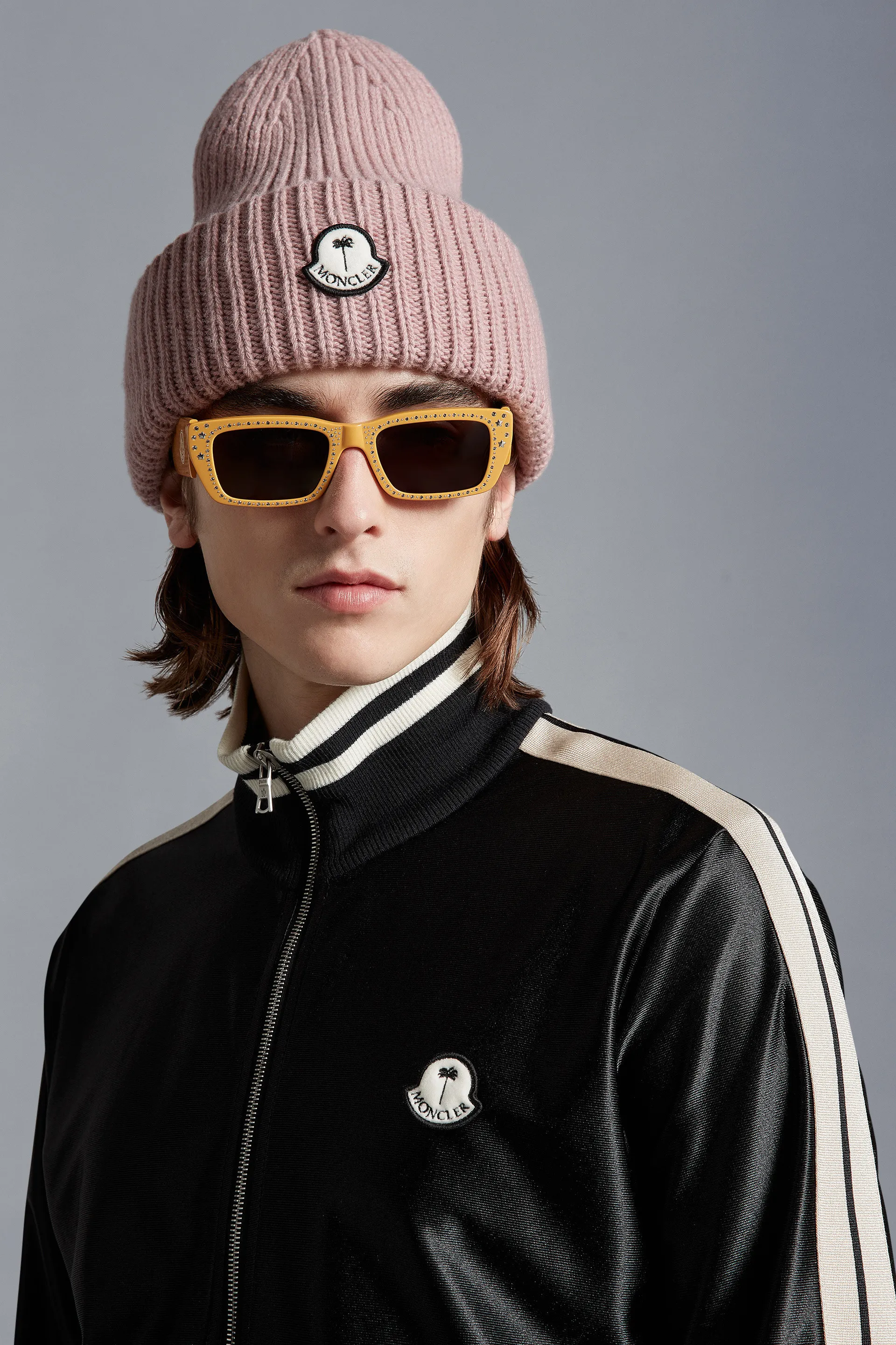 Moncler Long Sleeves Unisex Nylon Street Style Plain Logo