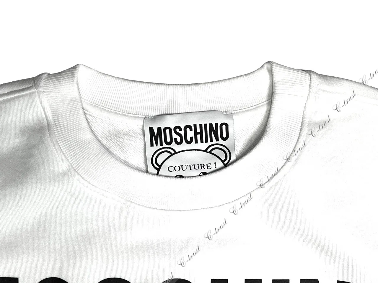 Moschino Street Style U-Neck Long Sleeves Cotton Logo - Buy Now