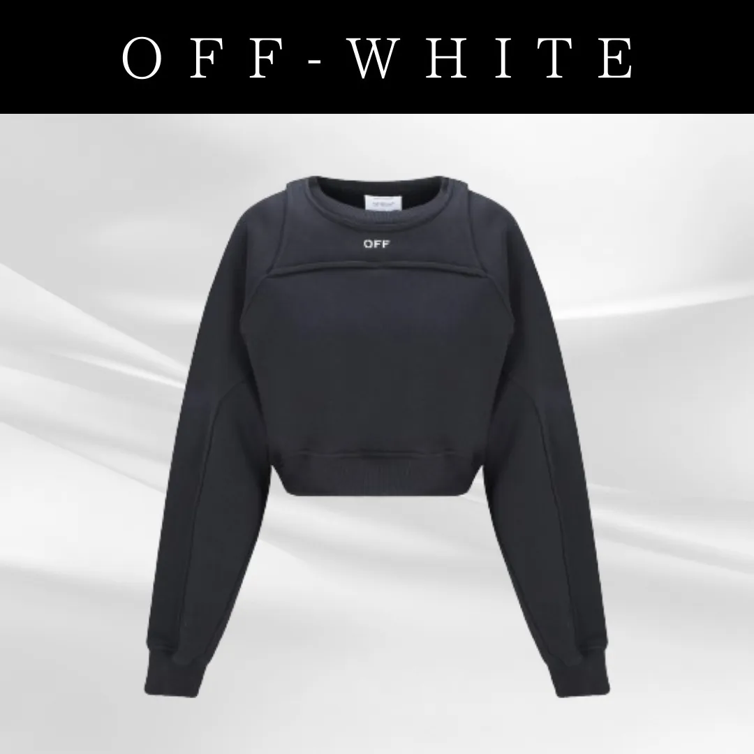 Off-White Street Style Logo Hoodies Sweatshirts