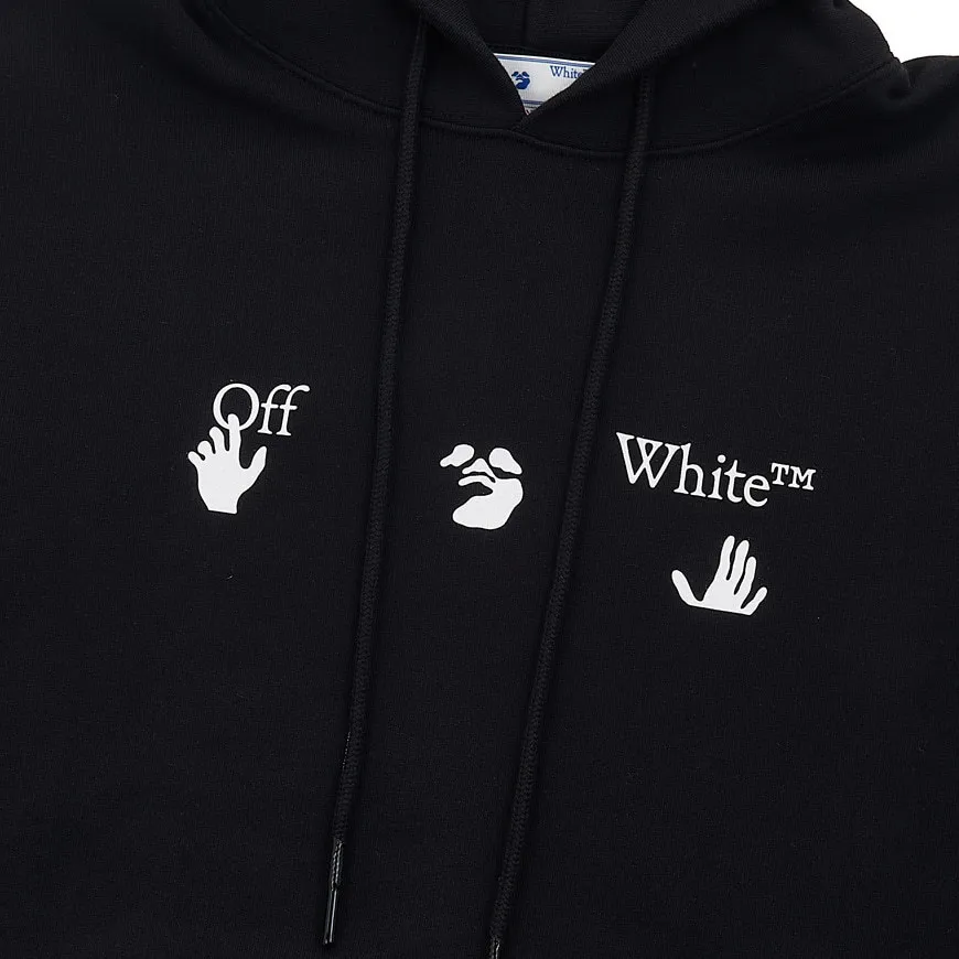 Off-White Street Style Long Sleeve Cotton Logo Hoodies