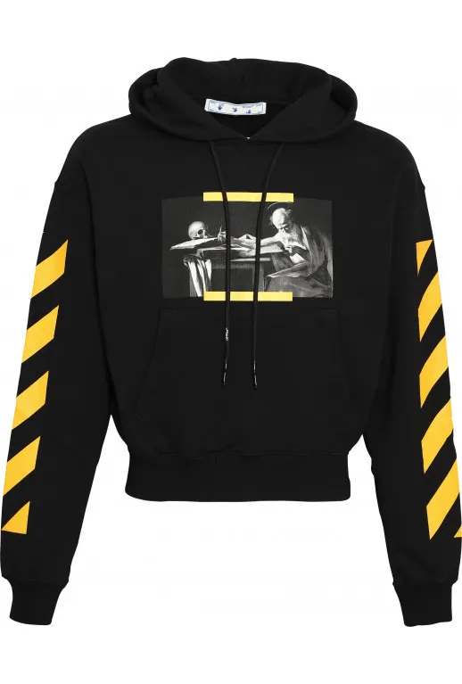 Off-White Street Style Long Sleeve Hoodies with Plain Logo