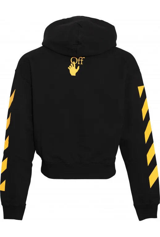 Off-White Street Style Long Sleeve Hoodies with Plain Logo