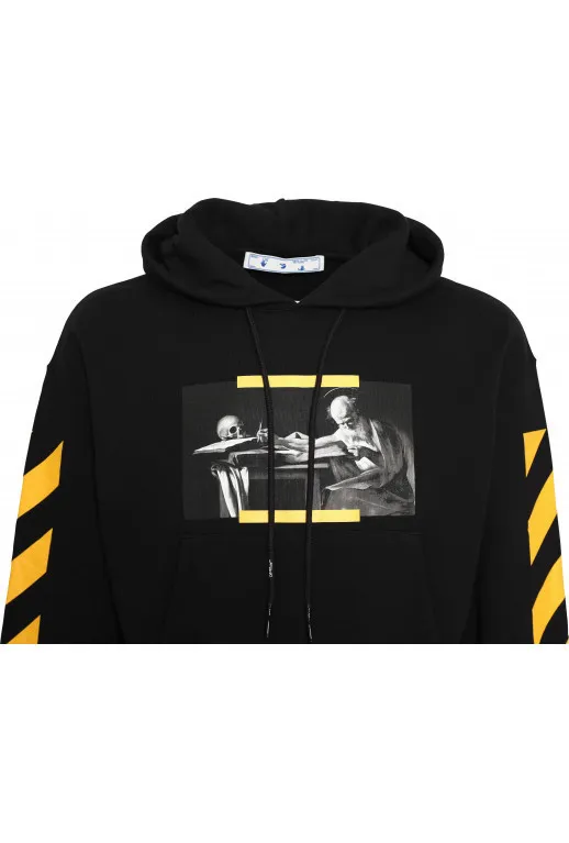 Off-White Street Style Long Sleeve Hoodies with Plain Logo