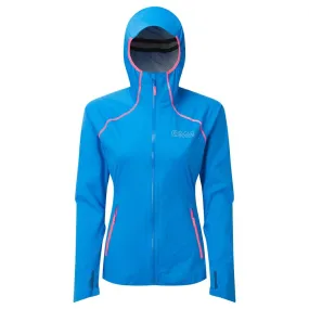 OMM Kamleika Women's Waterproof Running Jacket - Stretch Design, Blue Color.