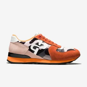 Orange Paint Sneakers