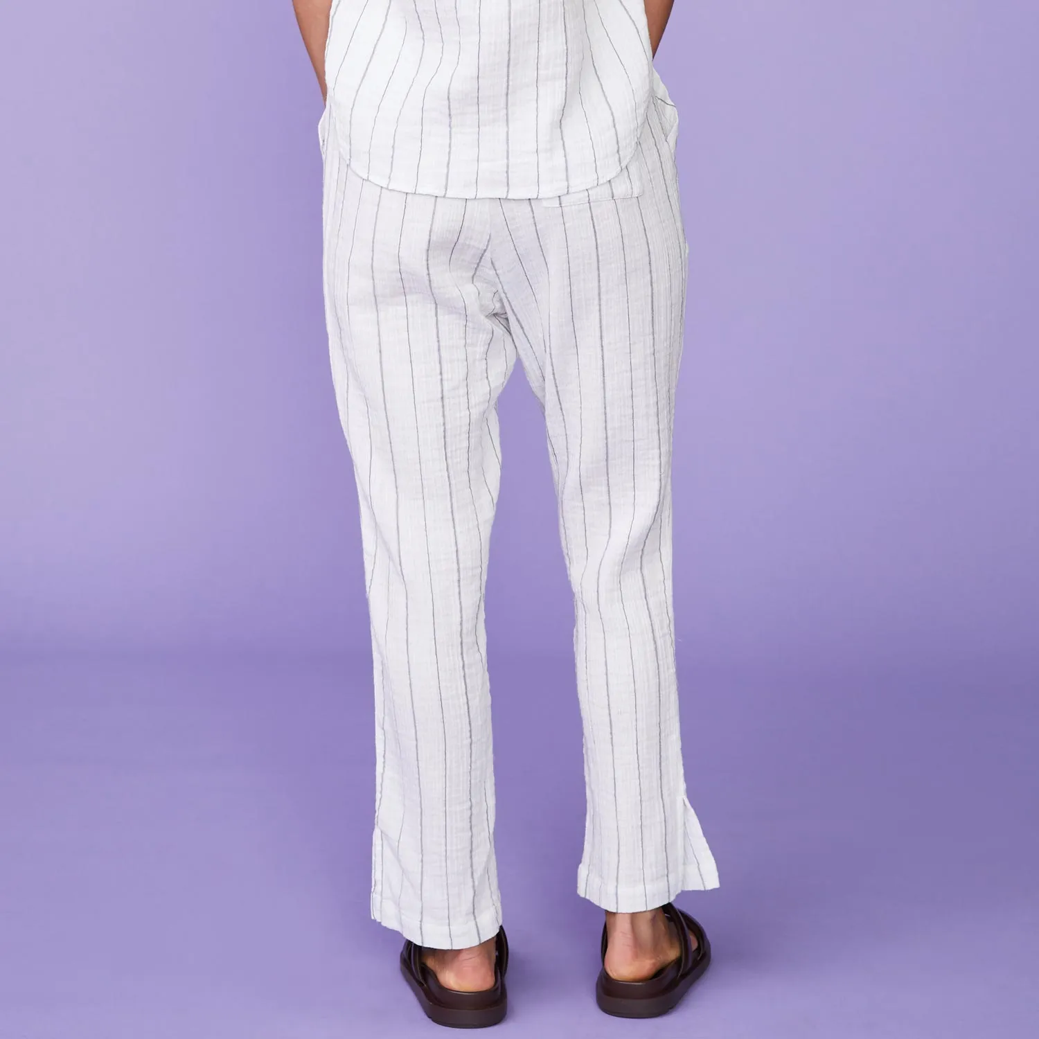 Pinstripe Gauze Trousers