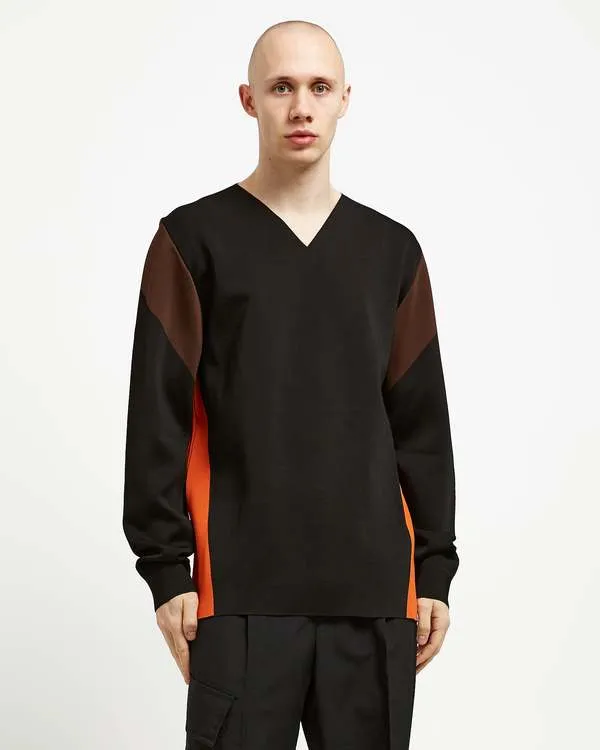 Primary V-Neck Sweater - Black