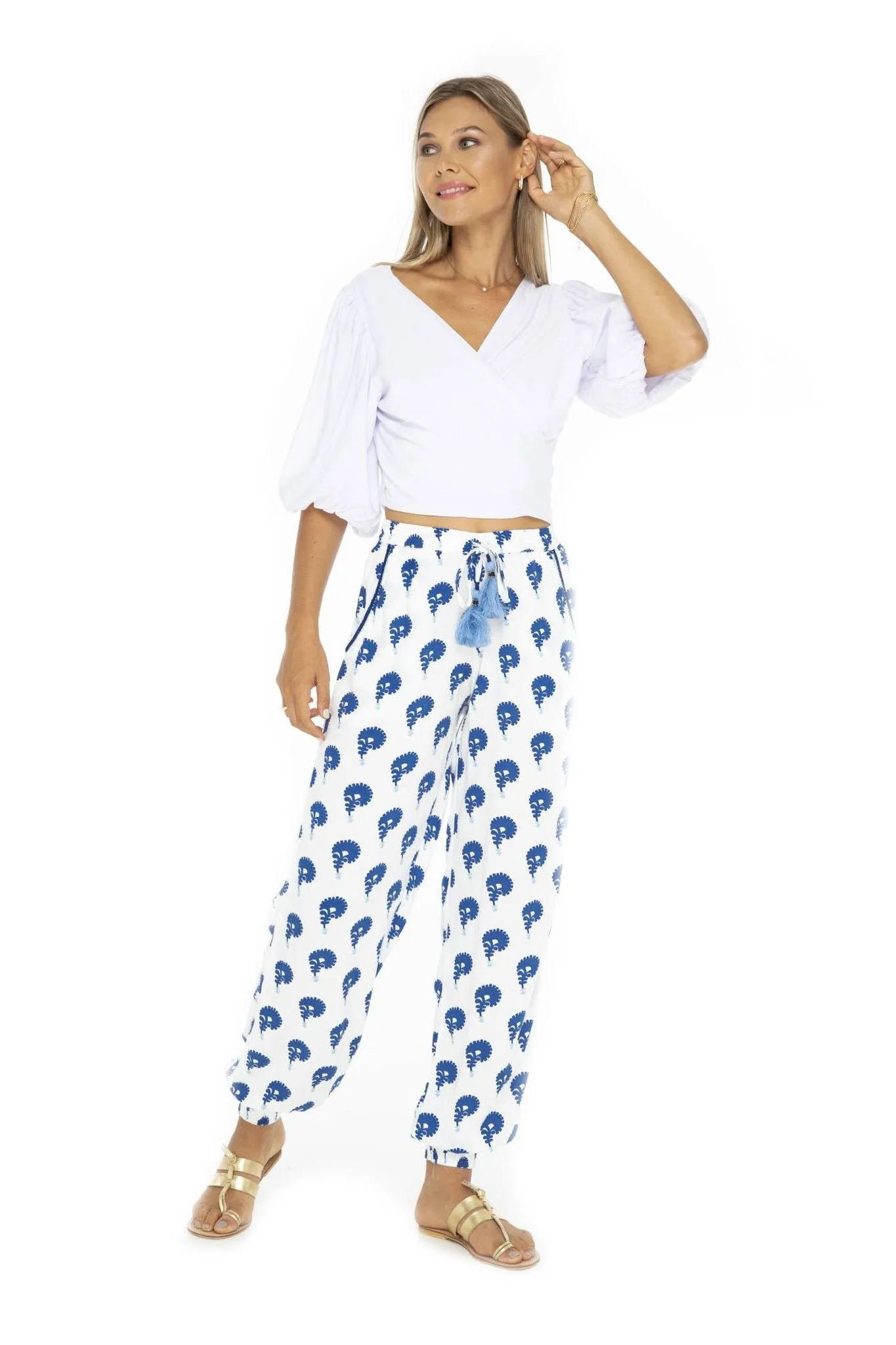 Printed Indian Floral Trousers