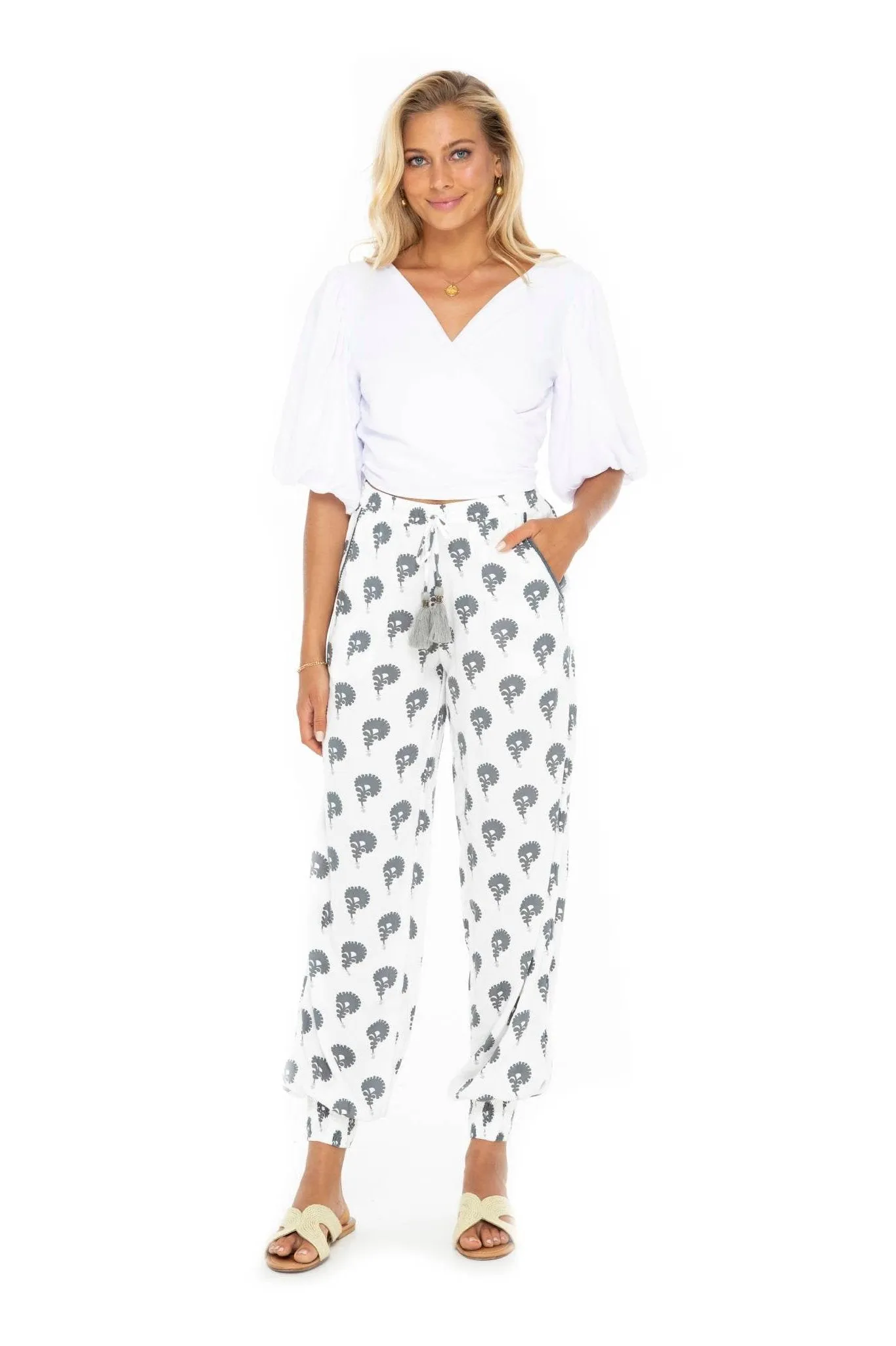 Printed Indian Floral Trousers