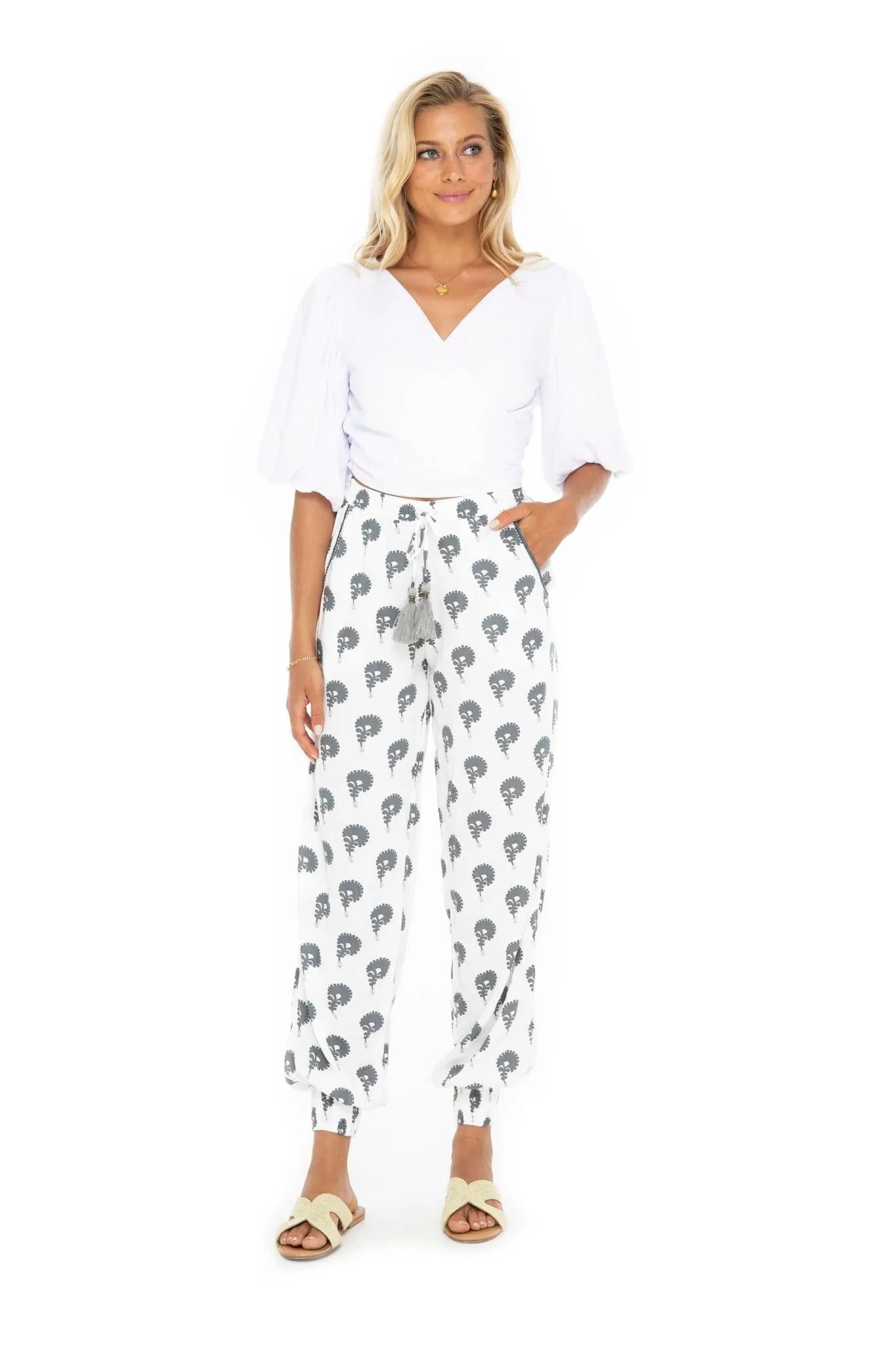 Printed Indian Floral Trousers