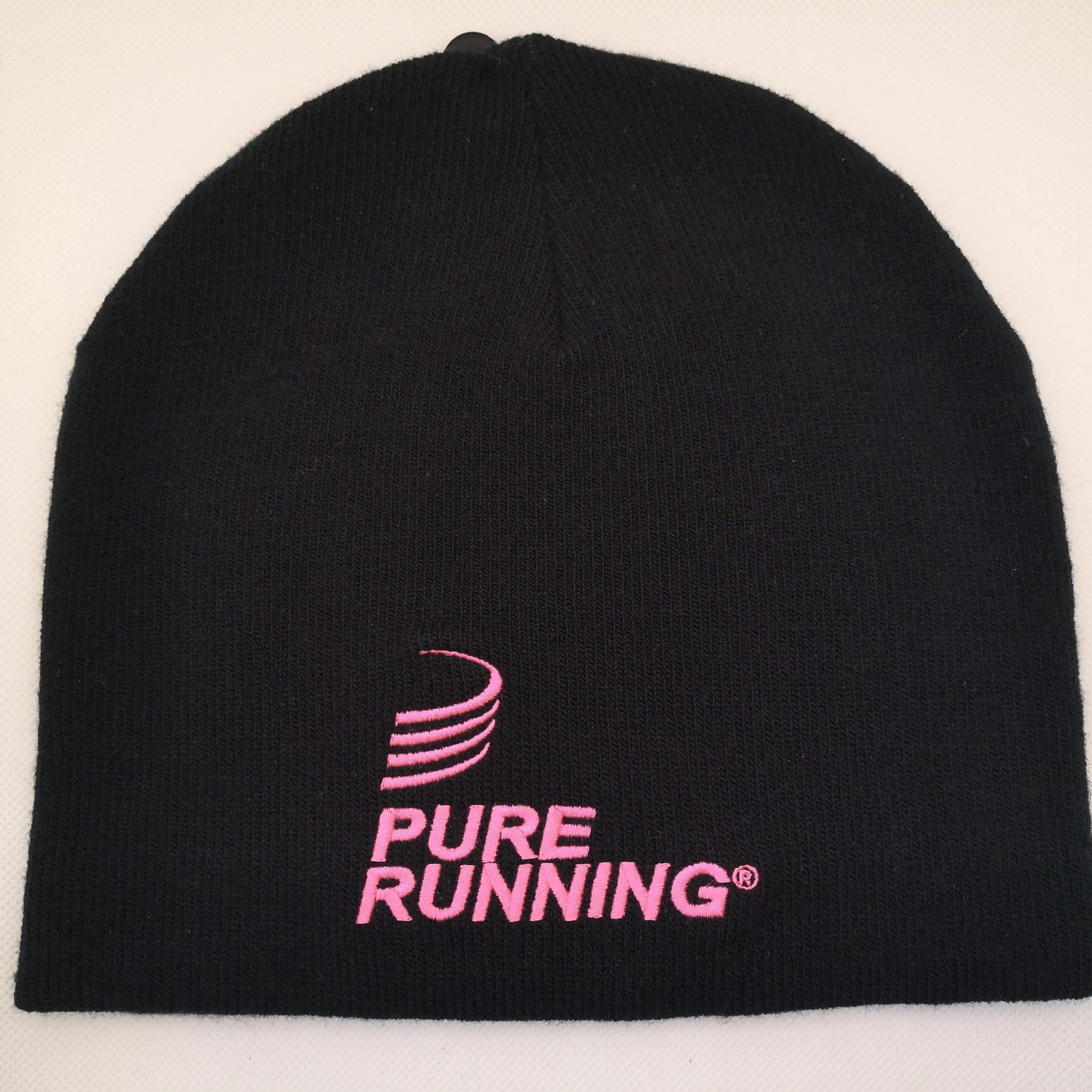 Pure Running Classic Pink Logo Beanie