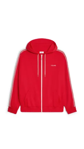 Red/Off White Double Face Jersey Tracksuit Jacket