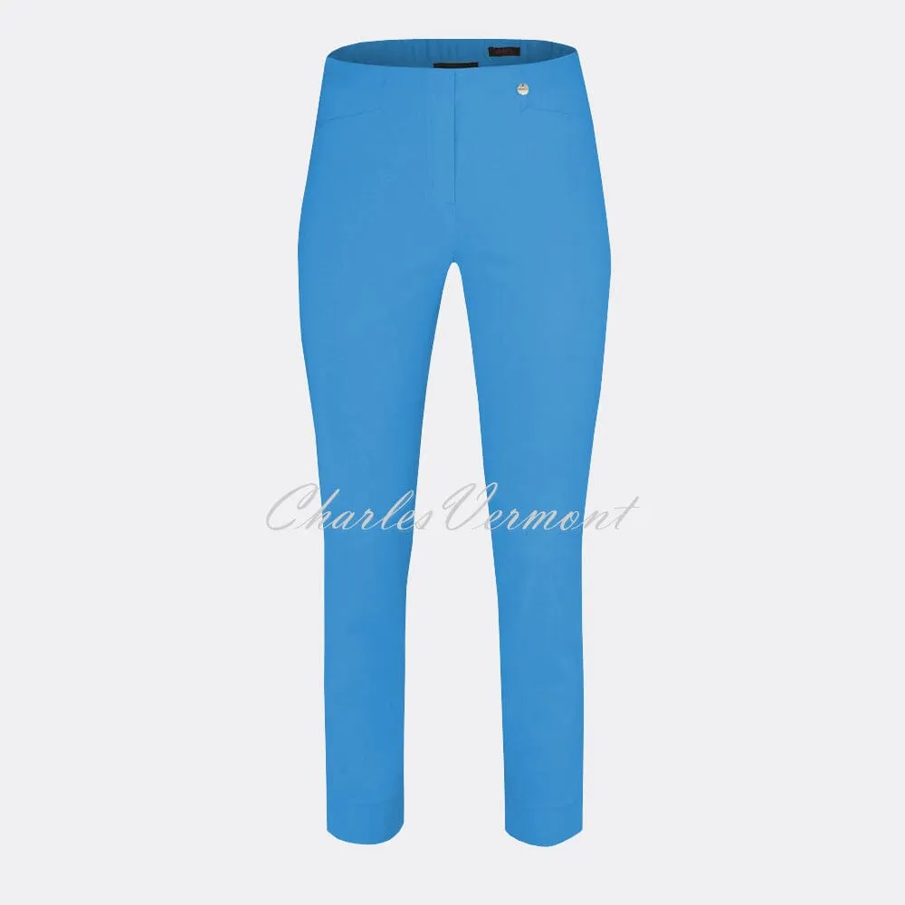 Robell Rose 09 Azure Blue Cropped Super Slim Trouser 51527-5499-600