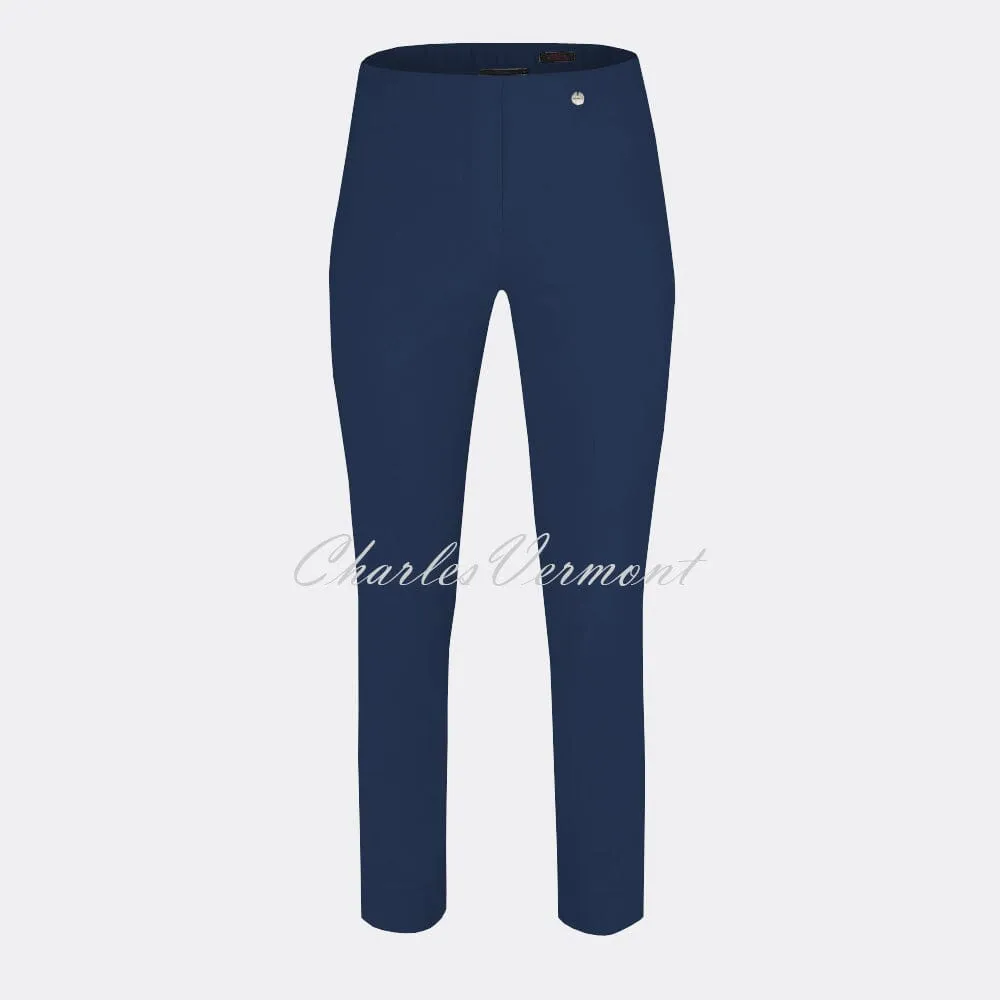 Robell Rose 09 French Navy Cropped Super Slim Trouser