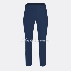 Robell Rose 09 French Navy Cropped Super Slim Trouser