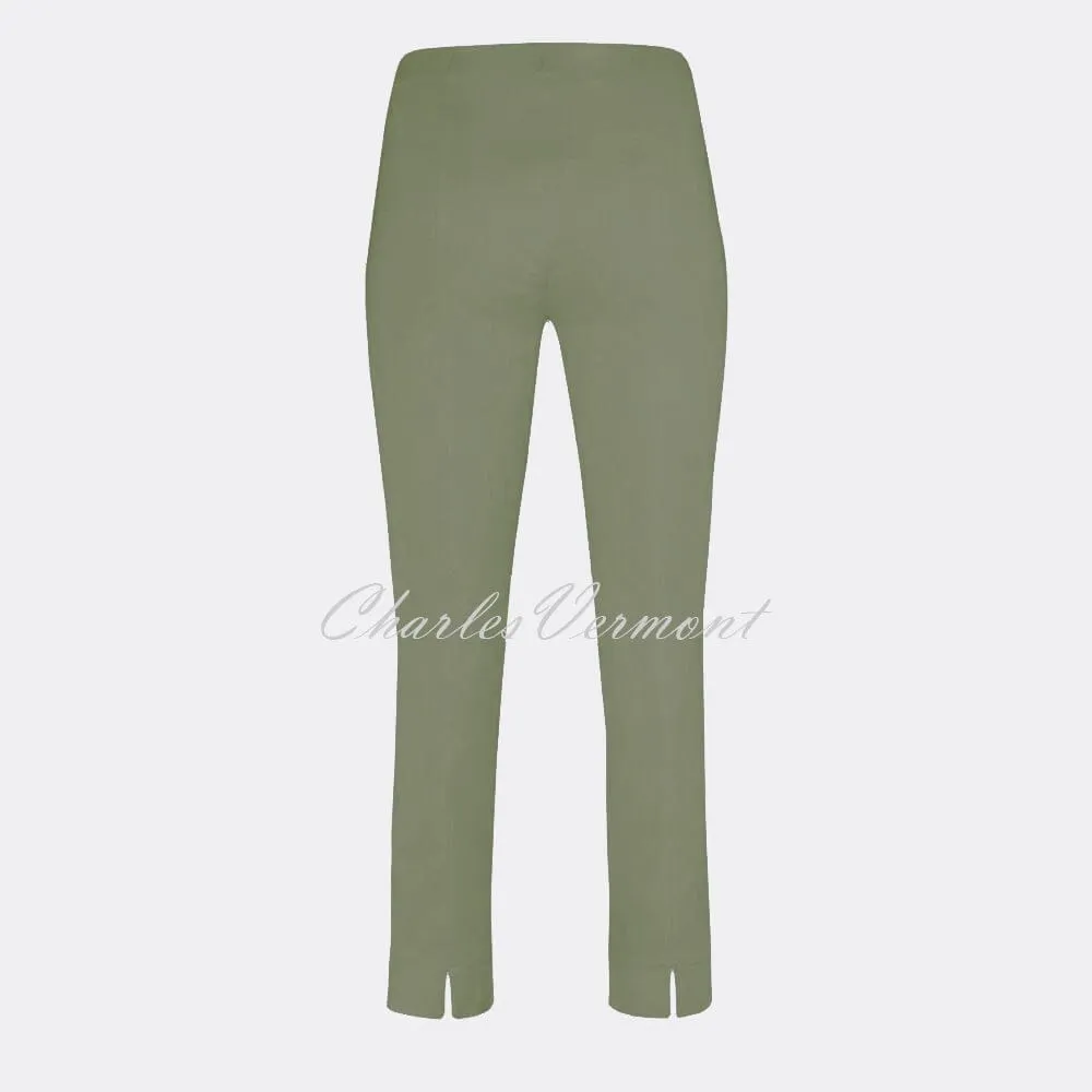 Robell Rose 09 - Ivy Green Cropped Super Slim Trouser 51527-5499-881 - Affordable High-Quality Women's Fashion.