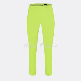 Robell Rose 09 Lime Cropped Super Slim Trouser 51527-5499-810