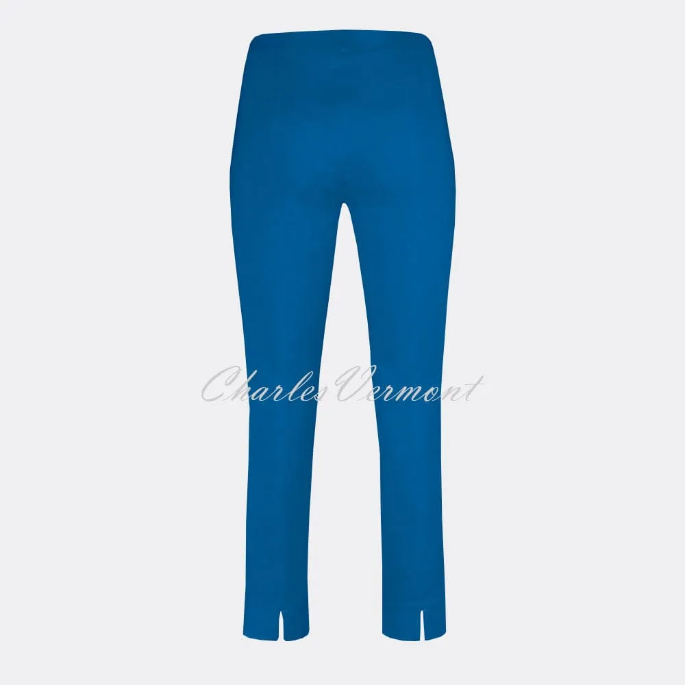 Robell Rose 09 - Royal Blue Super Slim Cropped Trousers - 7/8 Length 51527-5499-67