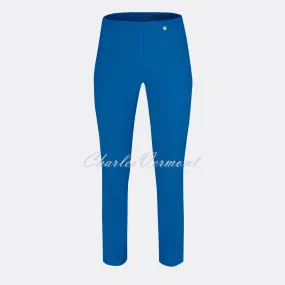 Robell Rose 09 - Royal Blue Super Slim Cropped Trousers - 7/8 Length 51527-5499-67