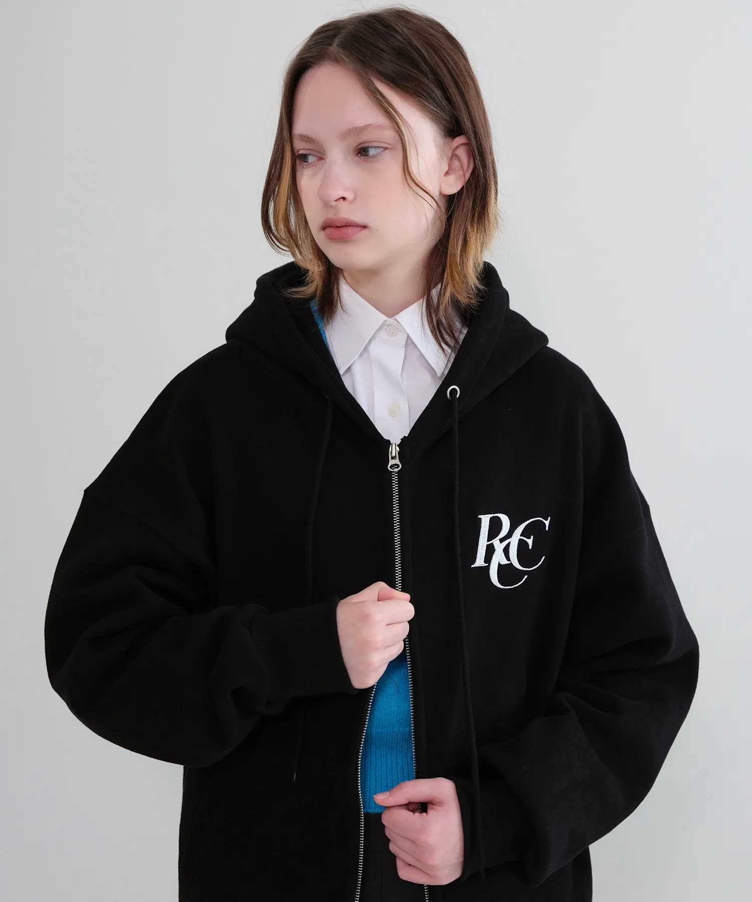 rocci rocci Street Style Long Sleeves Plain Logo Hoodies Sweatshirts