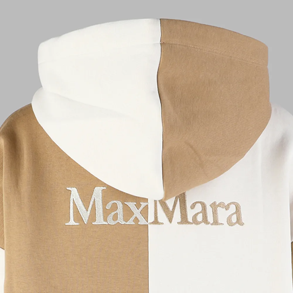 S Max Mara Street Style Long Sleeves Logo Hoodies Sweatshirts.