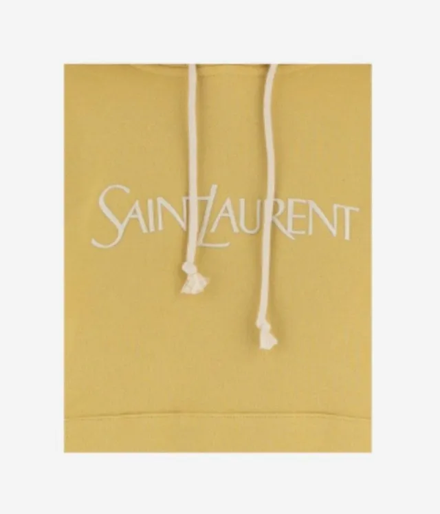 Saint Laurent long sleeves plain cotton oversized logo