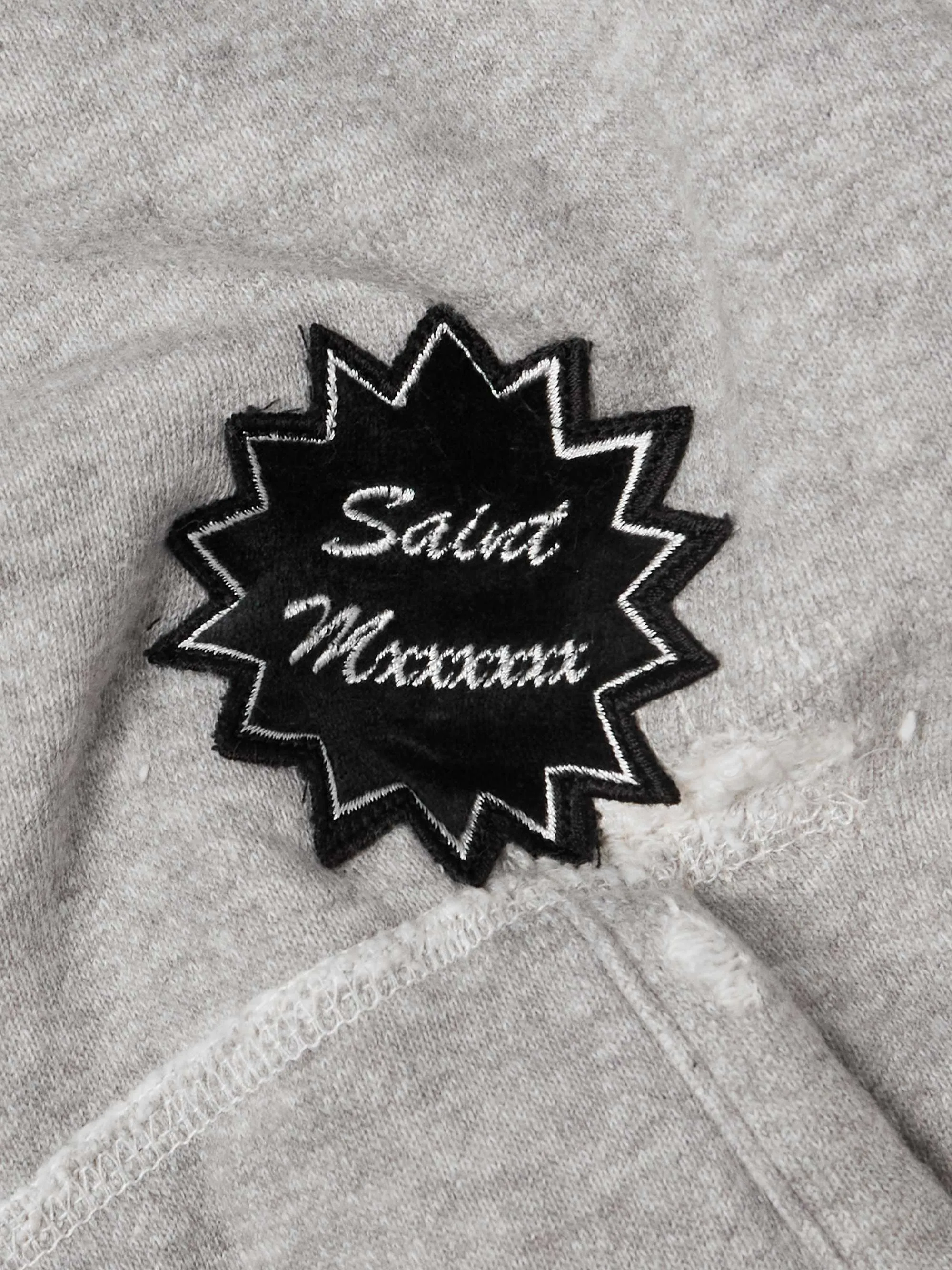 Saint Mxxxxxx | Unisex Cotton Logo Hoodies with Long Sleeves - Street Style